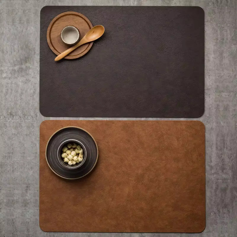 Luxury Solid Leather Mat