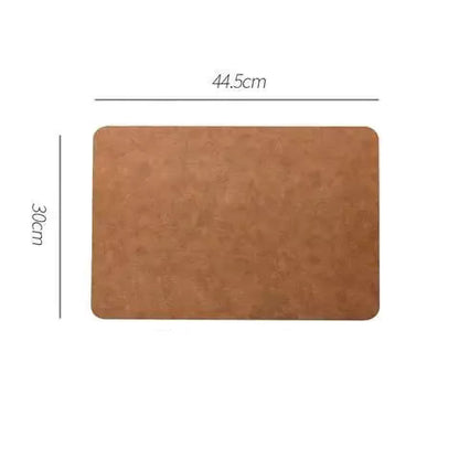 Luxury Solid Leather Mat