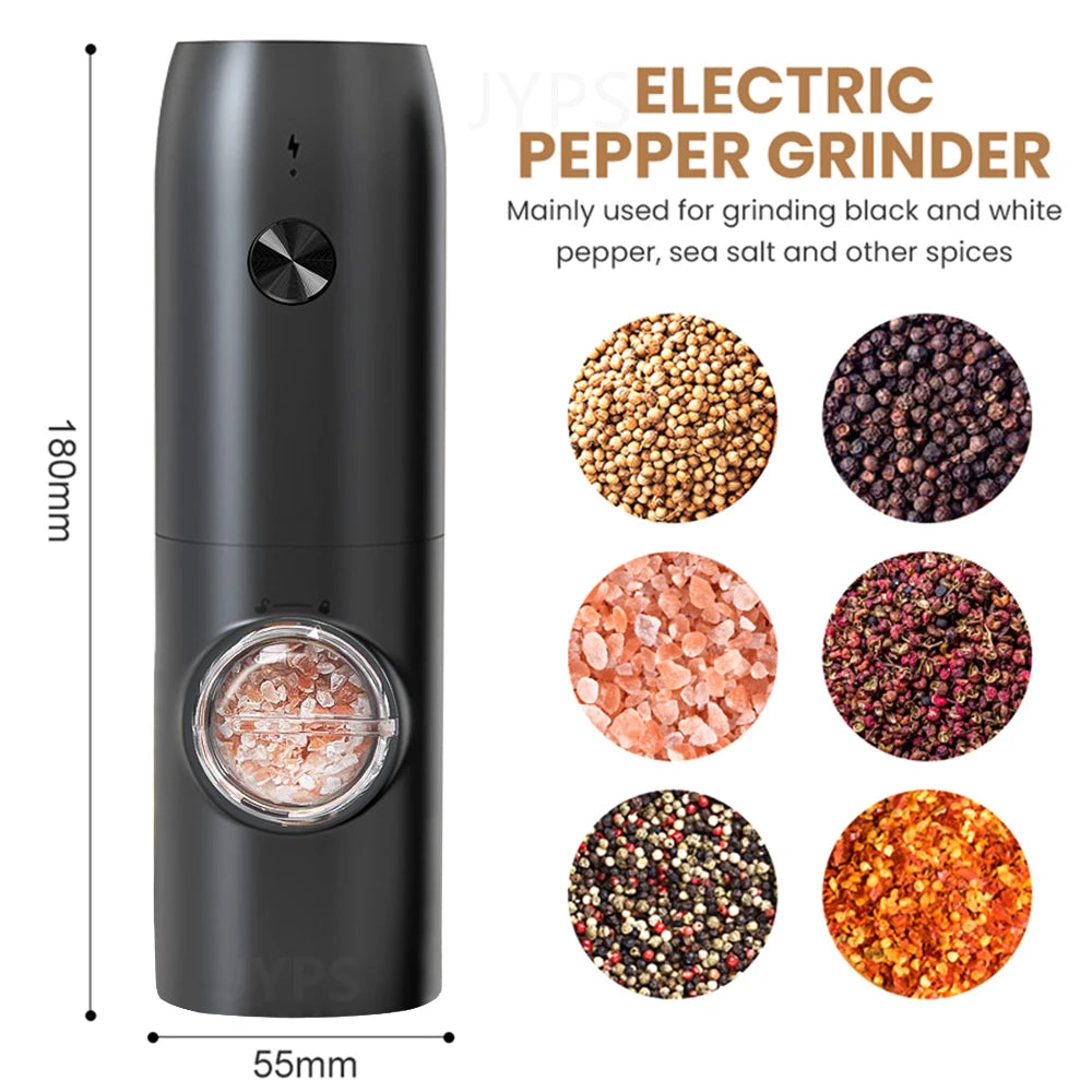 Automatic Salt And Pepper Grinder Set