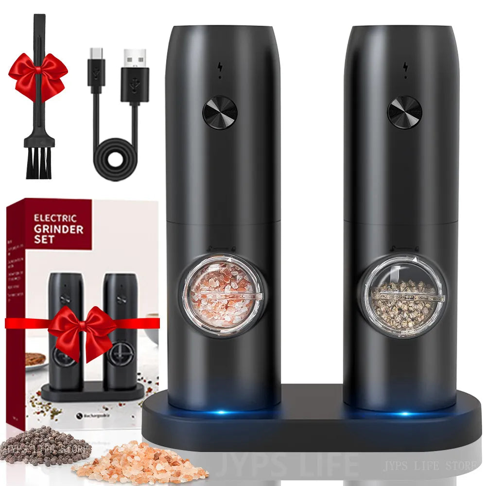 Automatic Salt And Pepper Grinder Set